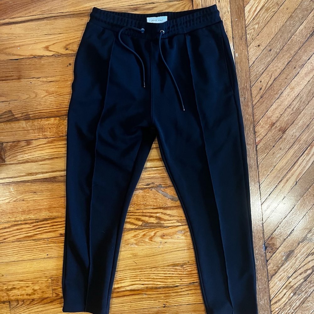 Men's I Love Ugly Black Crop Joggers